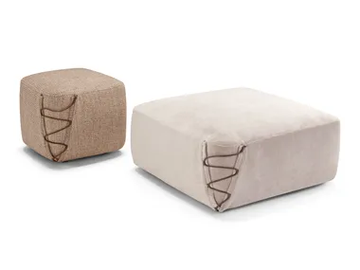 KEA - Square fabric pouf by Max Divani - view 2